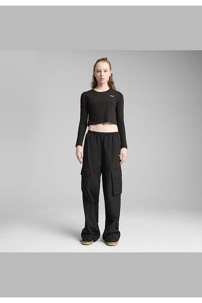 Puma Βασικά στοιχεία γκαρνταρόμπας Relaxed Woven Cargo παντελόνι για γυναίκες