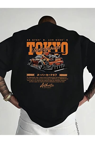 qubo sportswear & company تيشيرت أسود مطبوع عليه صورة للجنسين من كيوبو، بياقة...