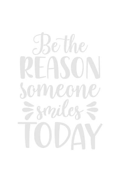 StoryGift Romania Sticker Eticheta 40CM Exterior cu mesaj motivational "Be the reason someone smiles today" - fi