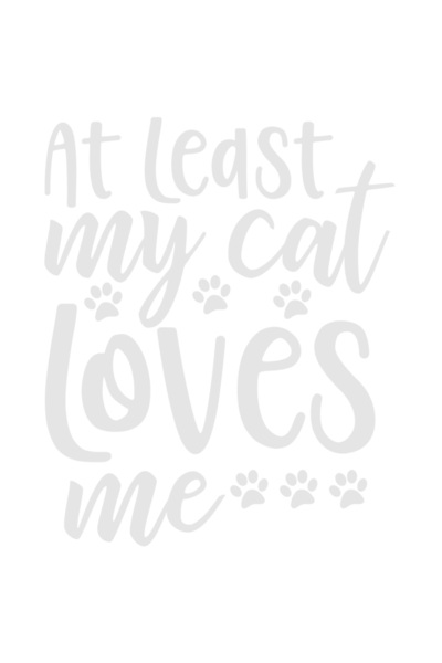 StoryGift Romania Sticker Eticheta 40CM Exterior cu textul "At least my cat l...