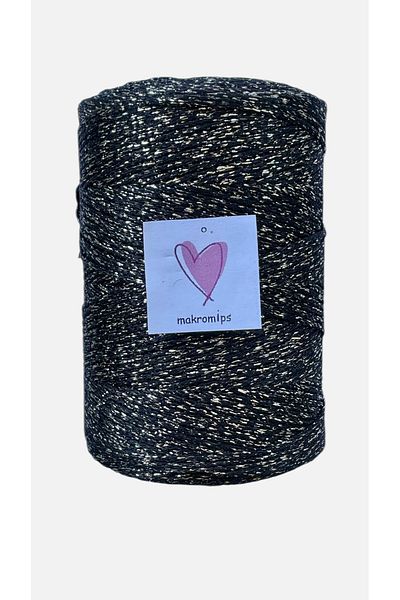 Makromİps Silvery Polyester Macrome Yarn Shiny Evening Dress Stylish Işilti (1 Mm200Gr220 m) Suppla Bag Hobby Hand Knitting