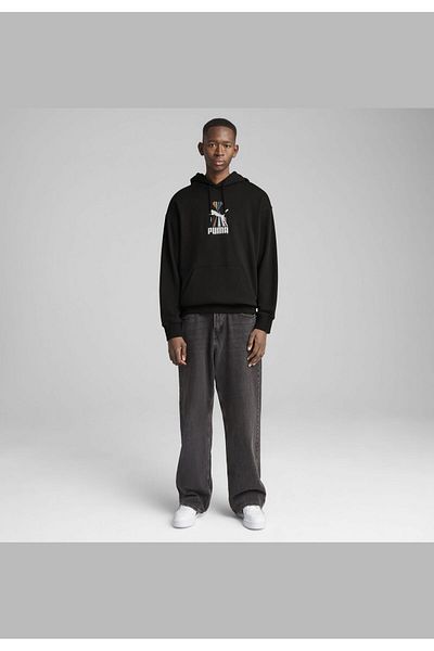 Puma Mikina s kapucí EQUAL LOVE CONFEDERATION s potiskem unisex