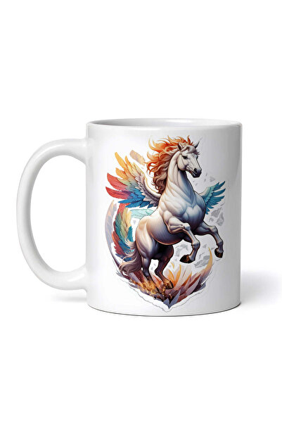 OEM Personalized white mug, Pegasus mythological character, INOVATIX®. 330ml