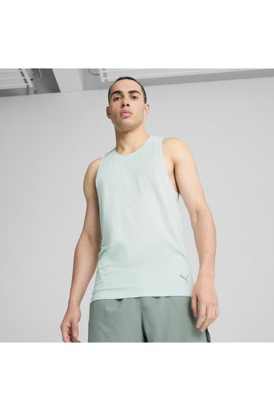 Puma Pánské běžecké tričko s grafickým síťovaným vzorem