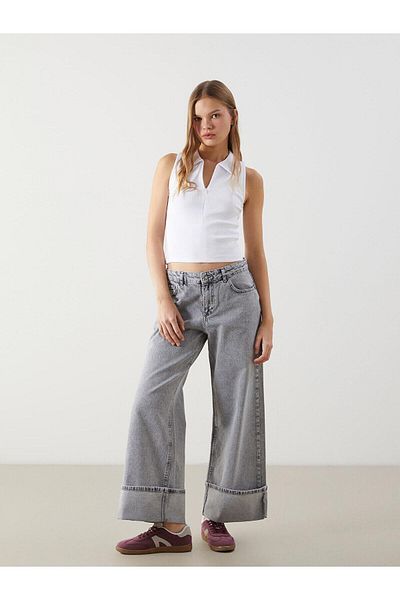 LC Waikiki Γυναικείο σώμα με υφή XSIDE Polo Neck (S5)