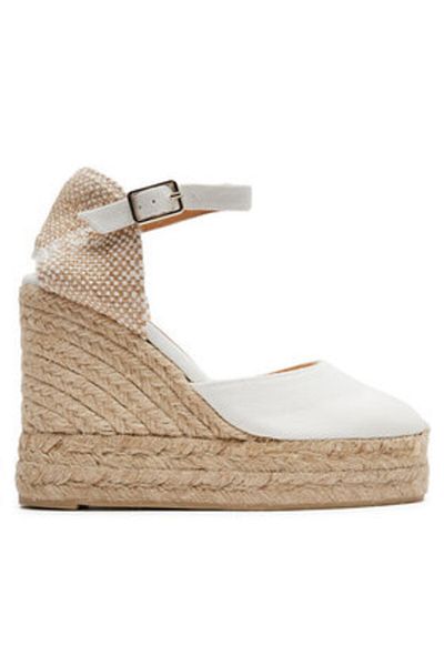Castaner espadrile de damă 20975 albe