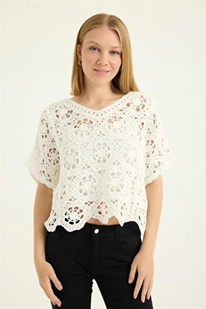 HomeStore Bluza sa cvetnim motivom