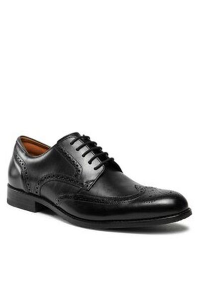 CLARKS Men's Half-boots black CLARKS-CRAFTARLOLIMIT BLACK LEATHER 261714527