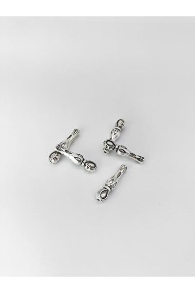 Mihra Takı Tasarım Zamak Döküm Nikel Kaplama Tesbih İmamesi 5 Adet - Tesbih M...