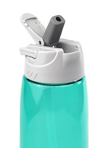 Bear & Deer Pastel Green Clear Plastic Flask with Tritan Movable Holder 750 ml - Mt0005