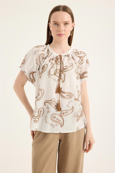 HomeStore Bluză cu model șal