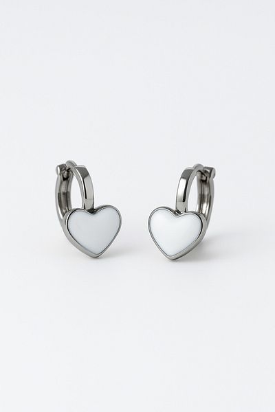 MakeWell Non-Perforated Earrings Ear Heart Design Clip-On Children's Earrings for Children Without Holes