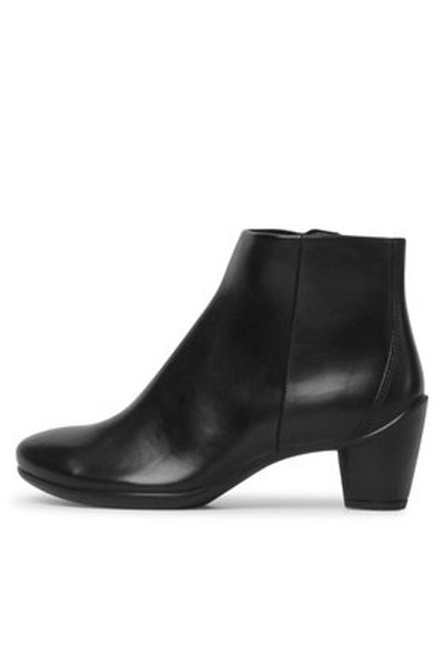 Ecco ghete de damă până la gleznă 23048301001 negre