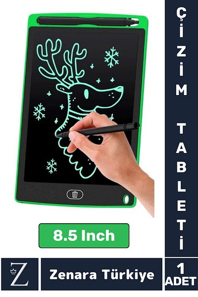 Zenara Premium Digital Children's Educational Tablet with Eraser and Pen Graphic Lesson Note Homework Picture Lcd Writing Tablet