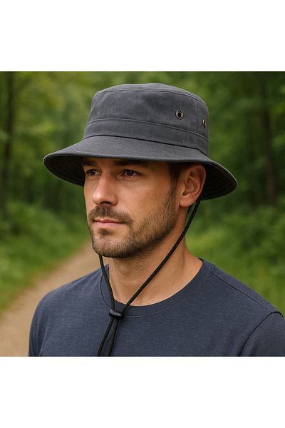 WOHOME Snap Fastener Cloth Fedora Hat Unisex Does Not Sweat