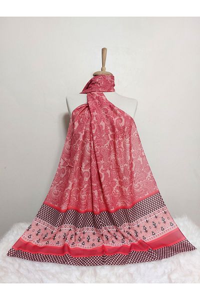 REMOMODA Ethnic Patterned Chiffon Shawl