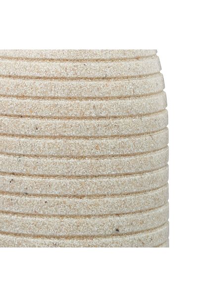 Relaxdays Dozator de săpun lichid, polirășină, pompă din oțel inoxidabil, 300 ml, bej, 18 x 8 cm