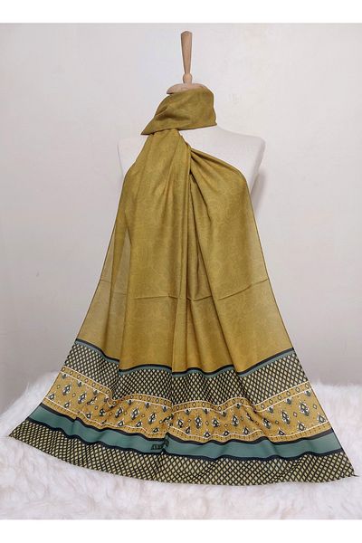 REMOMODA Ethnic Patterned Chiffon Shawl