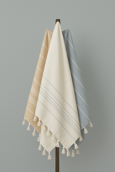 Lobya Rimya Premium Бавовняний Пештемаль Екрю (100x190)