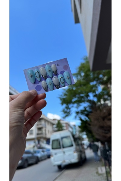 Violet nails Takma tırnak