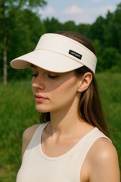 WOHOME Visor Open Cap Half Hat -Sport Detailed
