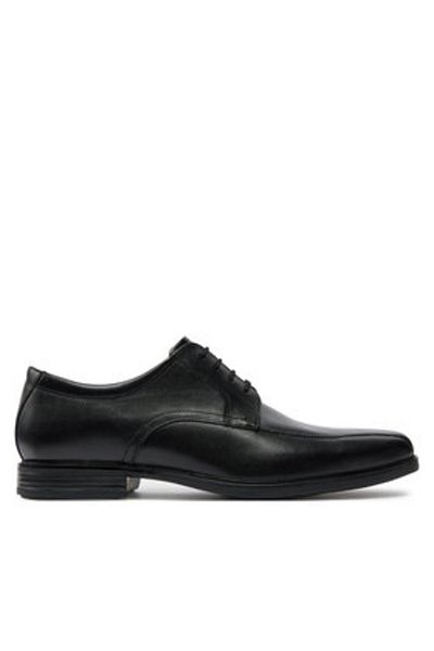 CLARKS Men's Half-boots black CLARKS-HOWARD OVER BLACK LEATHER 26174925