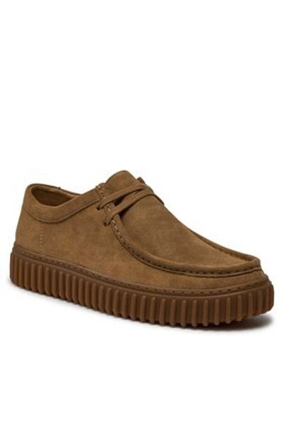 CLARKS Men's loafers brown CLARKS-TORHILL LO DARK SAND SUEDE 26173471