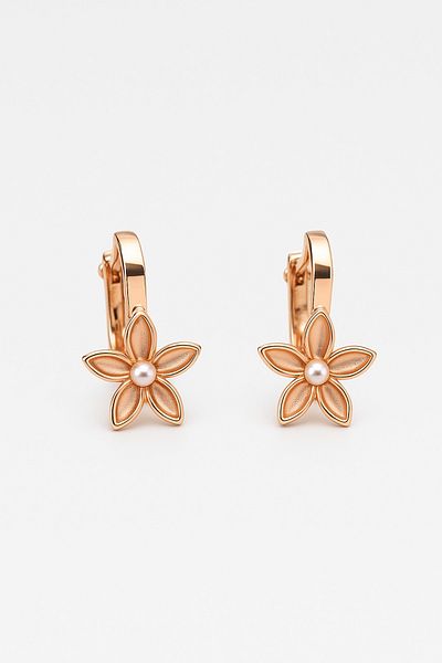 MakeWell Non-Perforated Earrings Ear Clip-On Children's Earrings with Pearl Design for Children Without Holes