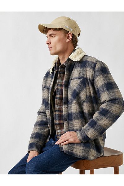 Koton Jachetă cămașă în carouri Lumberjack