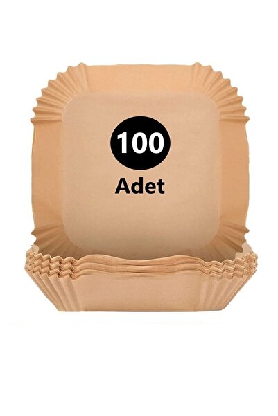 TUMU LIFE 100 Pcs Airfryer Baking Paper Square Plate Model Oil Paper