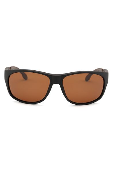 Angel Eyes Oval Rectangle Design Brown Frame Brown Glass Polarized Men's Glasses Ce Certified