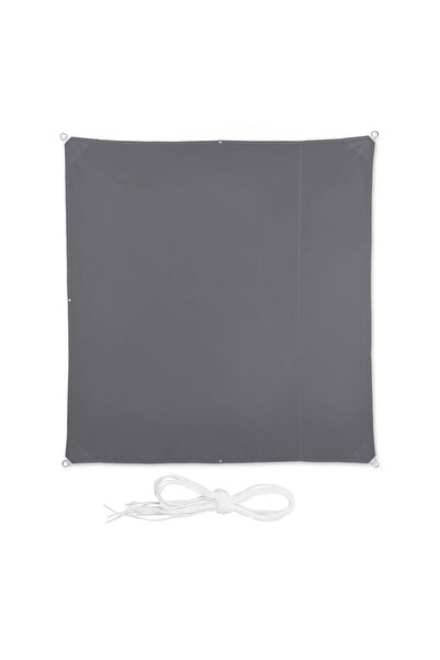 Relaxdays Copertină/prelată pătrată, dimensiuni 2x2m, protecție UV 30+, gri, ...