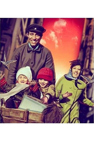 Pastelya Sayılarla Boyama Seti Çerçeveli Kasnaklı Kemal Sunal 40x50 cm