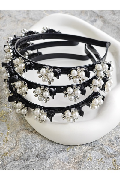 EliraToka Agrafă de păr cu coroană cu detaliu din plasă la modă