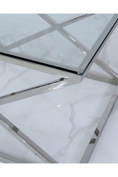 private house Silver center serving table (120*60)