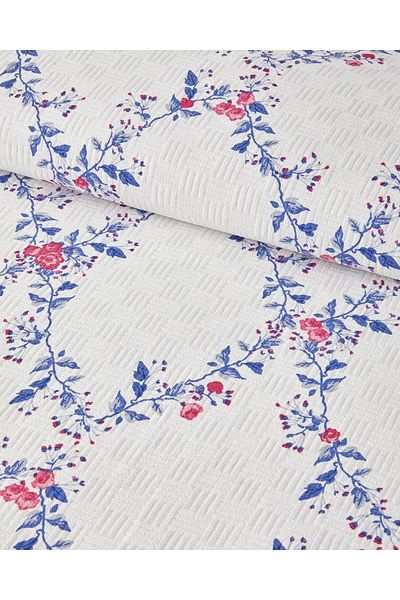English Home Floral Slice Double Pike Dark Blue