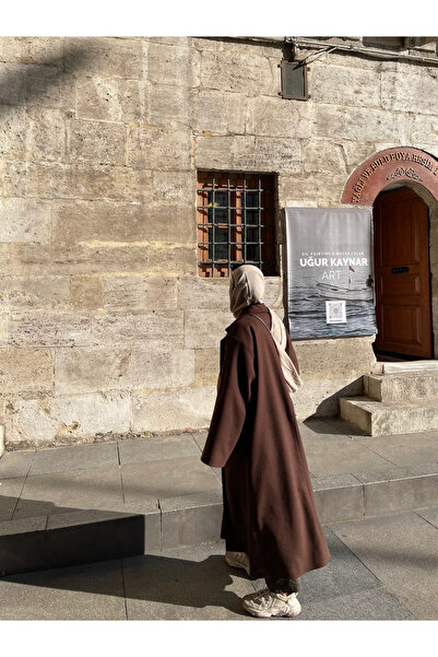 Motto Collection Acı kahve oversize kaban