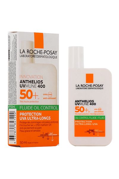 BRONZENET La Roche-Posay Anthelios UVA/UVB SPF 50+ Fluid Sunscreen 400