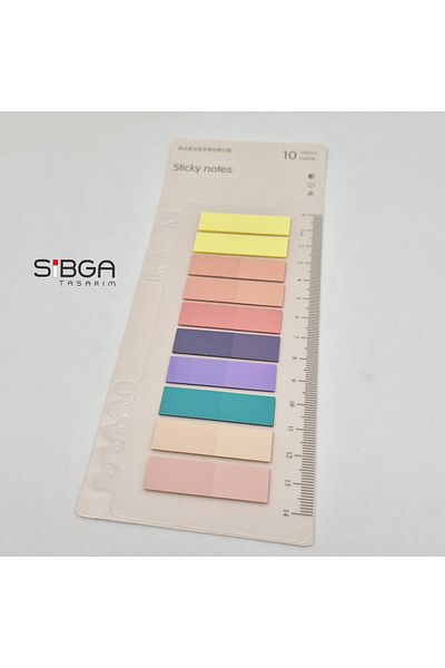 sibga tasarım Transparent Color Postit Post-It Post It. Book Marker Bookmark Postit Sticker Note Paper 200 Sheets