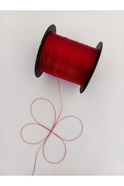 Eskişehir hobi sanat 200 Meters Dark Red Color 0.4 mm Rosary Thread