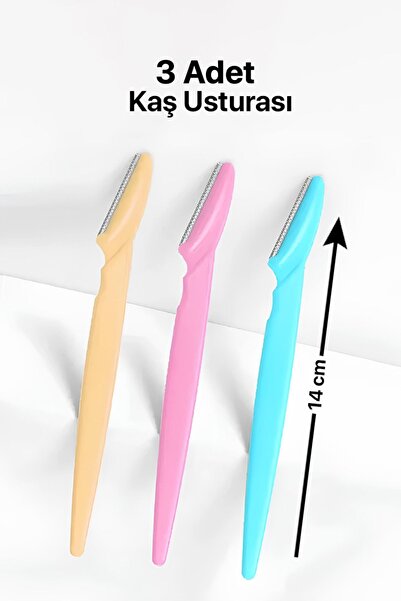 Luna Kitchen إزالة شعر الحلاقة النسائية - مجموعة أدوات تشذيب الشارب المكونة من 3 قطع