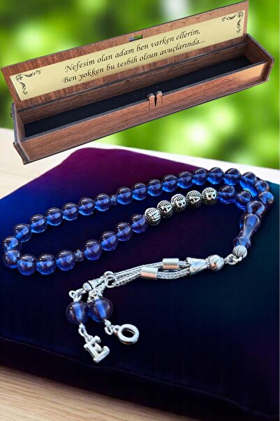 Atolyezone Sertifikalı Sıkma Ateş Kehribar Tesbih Hediyelik Harfli, İsimli Te...