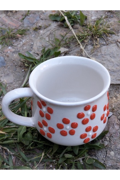Home Kahve fincanı turuncu papatya