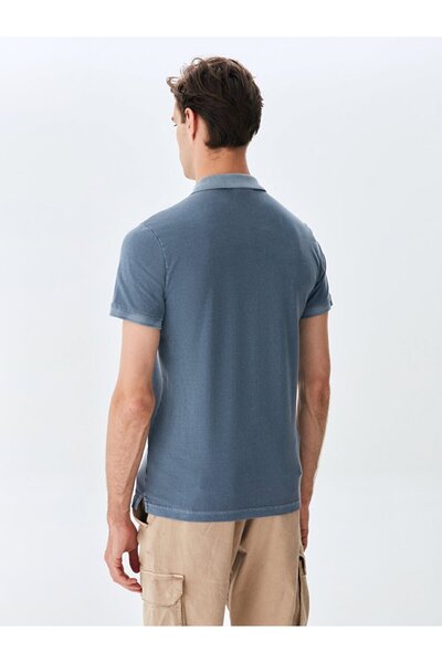 Ltb Polo Neck Gray T-Shirt - Pale Effect