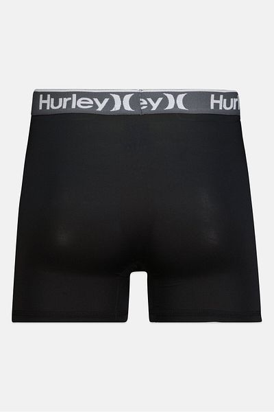 Hurley Men 3 Pcs Brand Logo Boxer Brief Set, Multicolor