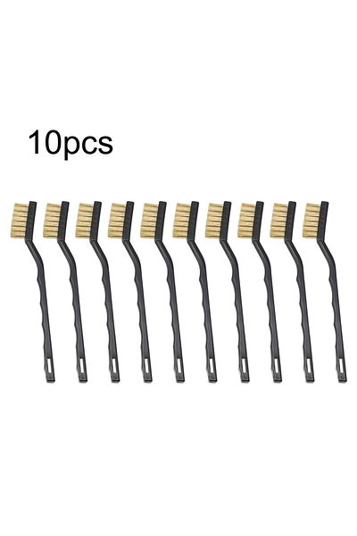 Choice Copper Wire 10pcs 7 Inch Hand Brush Stainless Steel Copper Wire Brushes For Metal Rust Scrub Removal
