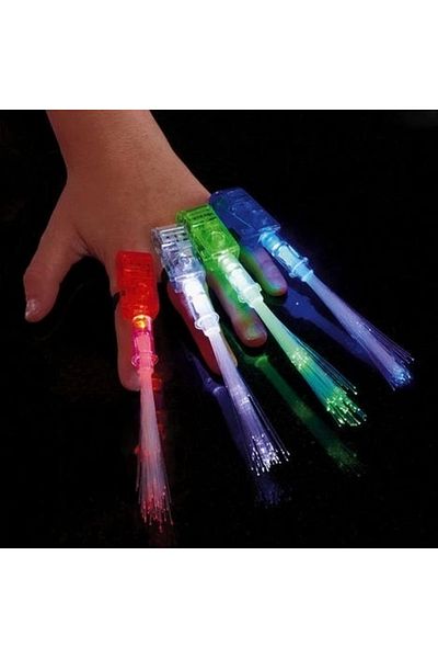 PRATİKOBA LED Light Colorful Tassel Finger Light 4 Colors 4 Pieces