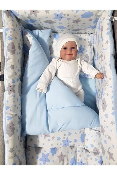 bebek iklimi 45X85 cm Baby Sleeping Set for Crib - Mother's Side Sleeping Set for Rocking Crib