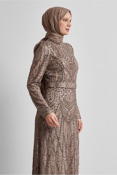 Alvina Sequin Evening Dress 50512