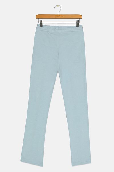Puma Kids Girl Brand Logo Outdoor Sweatpants, Light Blue